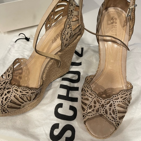 Brand new Schutz wedge sandals size 8 - Picture 1 of 8